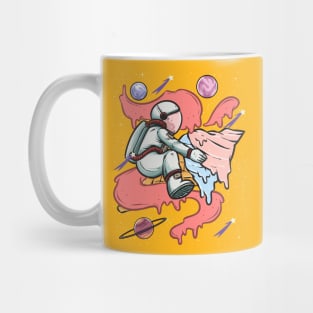 Astronaut Ice Cream Outer Space Planets Mug